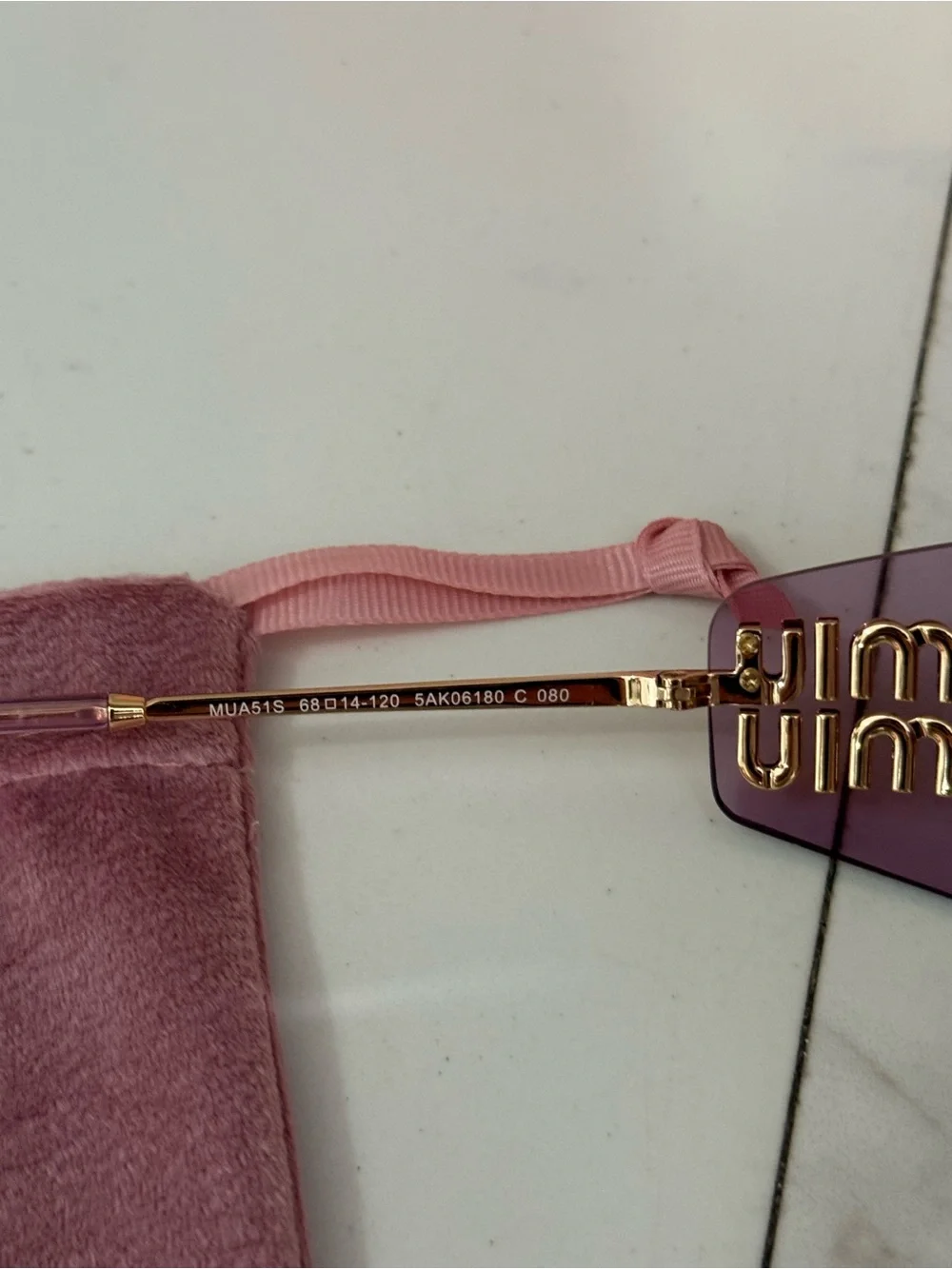 MIU MIU MUA51S Purple/Gold Women's Sunglasses